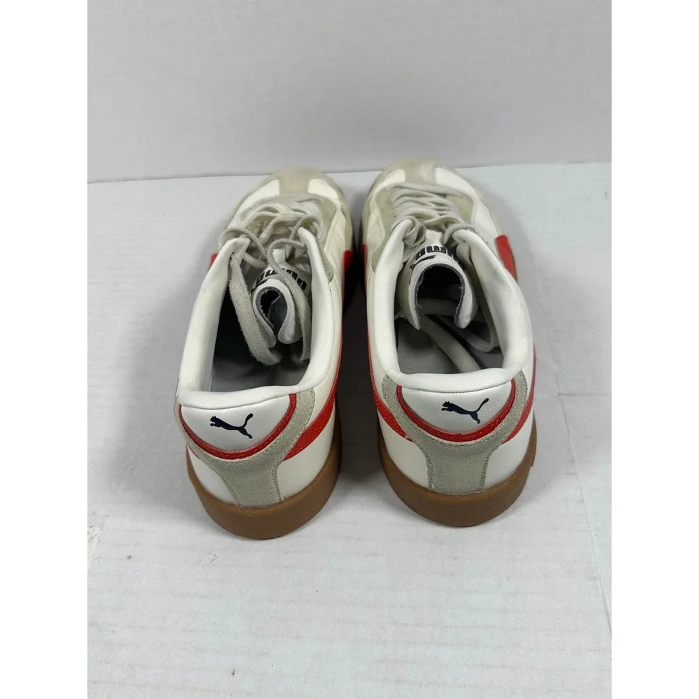 Puma Club li Era White For All Time Red Gum Sneakers 400237-01 Mens Size 9 Retro